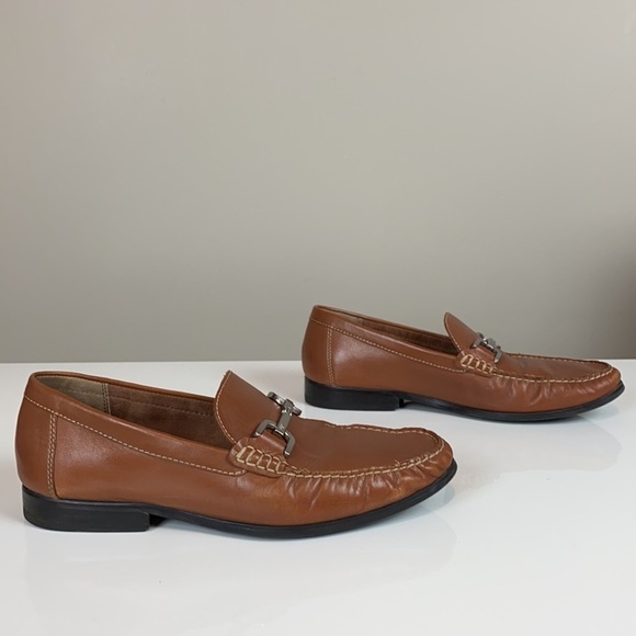 Donald J. Pliner Brown Leather Horse Bit Loafers 9 main image 14